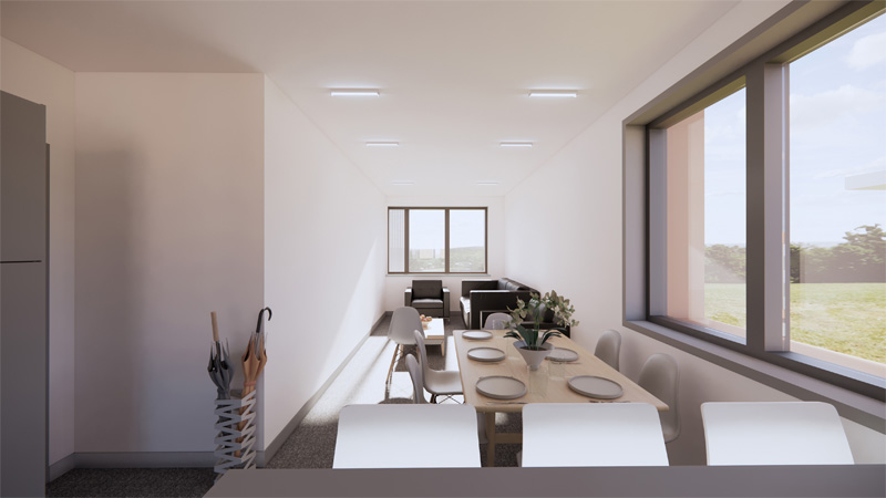 Artistic impression of living space