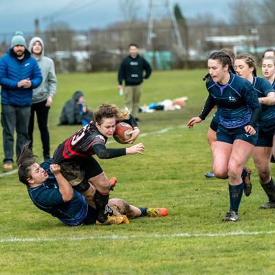 Staffs are tackled at the very end of a running play