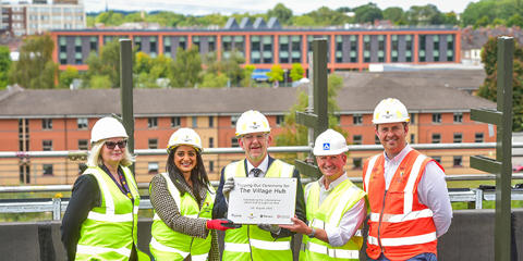 Topping out ceremony plaque web